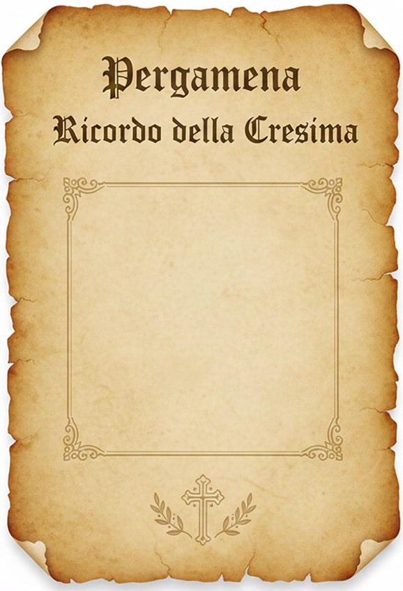 Pergamena per cresima